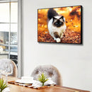 5D DIY Diamond Painting Kits Walking Cat Full Square Drill Wall Crafts Mosa