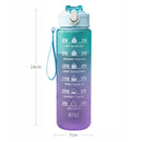 900ml Frosted Water Bottle Outdoor Sport Travel Gym Drinking Kettle (Green)