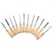 Woodworking Professional Gouges Hand Tools Hand Chisel Wood Carving For 12Pcs