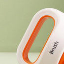 Silicone Scalp Head Massager Comb Handheld Hair Washing SPA Brush (Orange) Newly