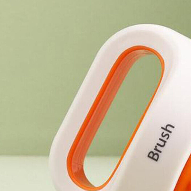 Silicone Scalp Head Massager Comb Handheld Hair Washing SPA Brush (Orange) Newly