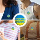 Liujuan Pin with Ukraine "I Stand with Ukraine", Round, 5.8 cm