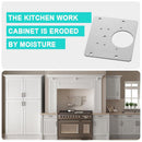 Cabinet Cupboard Furniture Drawer Window Steel Hinge Repair Plate Hardware Newly
