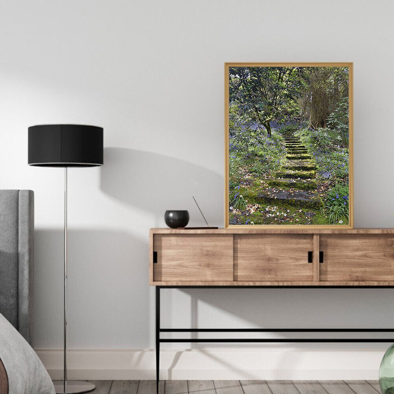 Forest Path Drawing Frameless DIY Oil Paint by Numbers Canvas Home Decor Newly
