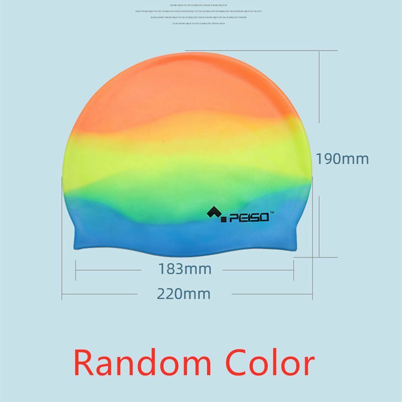 Waterproof Swimming Cap Flexible Durable Pool Bathing Hats Elastic Silicone