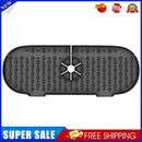 Silicone Kitchen Faucet Absorbent Mat Sink Splash Catcher (Black 37cm)