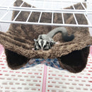 Small Animal Hammocks Double Bunkbed Pet Cage Rabbit (Blue Medium)