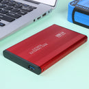 3TB USB 3.0 Hard Disk Enclosure 2.5 inch SATA HDD SSD Mobile Case (Red)
