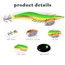 24.5g 13.5cm Artificial Crankbait Luminous Blowing Squid Fishing Lures Jig Ho