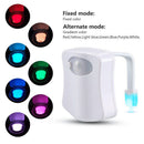 LED Toilet Nightlight 8 Colors Automatic Body Motion Sensor Bath Seat Lamp Newly