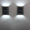 2pcs LED Solar Light Outdoor Wall Lamp for Garden Yard Decor (White Light) Newly