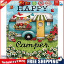 DIY Paint By Number Kit Colorful Camper Abstract No Frame Home Decoration