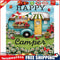 DIY Paint By Number Kit Colorful Camper Abstract No Frame Home Decoration