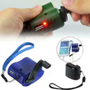 USB Hand Crank Emergency Power Phone Charger Manual DIY Charging Generat D0S8