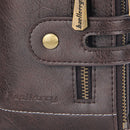 Men Retro Casual Multi-Slot Short Wallet Zipper Purse Card Holder with Chain