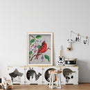 5D Special Shaped Crystal Red Bird DIY Full Drill Diamond Painting