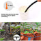 200x Drip Irrigation Barbed Connectors Watering System Fittings Kit for 4/7 Pants