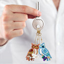 2pcs Full Special Shaped Drill Key Ring Pendant DIY Diamond Painting Keychai Kit