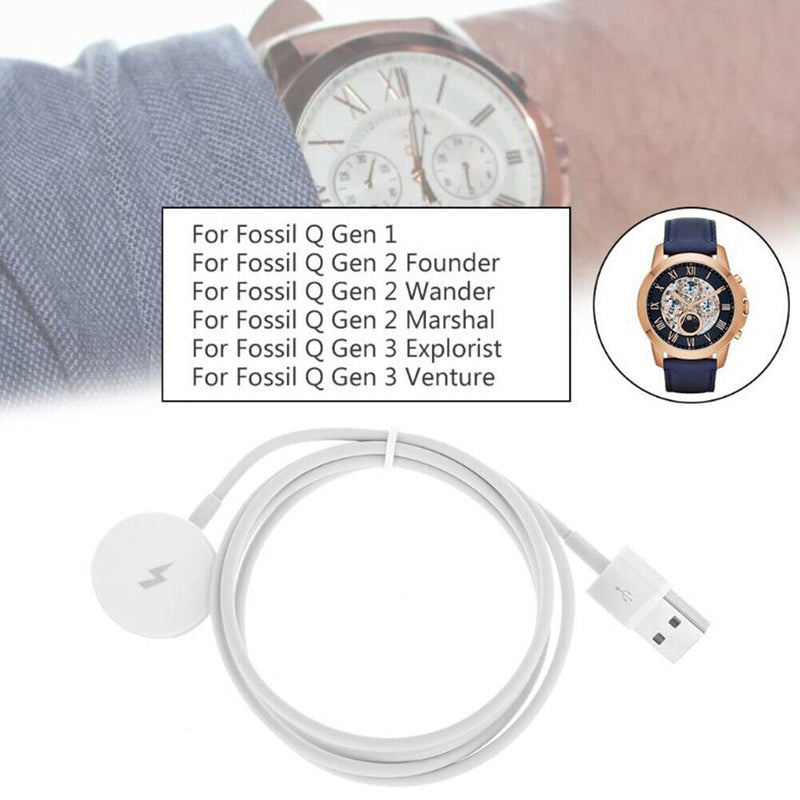 Smartwatch Charging Cable Dock for Fossil Gen 1/2/3 Watch Charger USB Stand Base