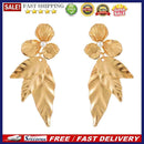 Butterfly Flowers Long Drop Earrings Leaves Metal Simple Ear Studs for Women