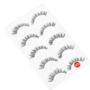 5 Pairs Lot Soft Durable Makeup Eye Lash Extension Cross Black False Eyelash
