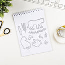 Paper Cut Card DIY Transparent Silicone Animal Tiger Seal Embossing Album Tool