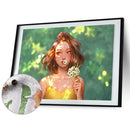 Cloud Girl Colouring Oil Canvas Picture DIY Hand Painted Paint By Numbers Kit