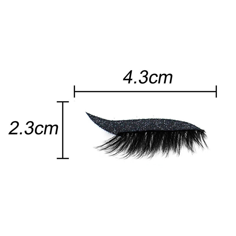 Eyelid Line Stick Reusable Self-adhesive Tape Cat Eye Makeup Supply (Black)