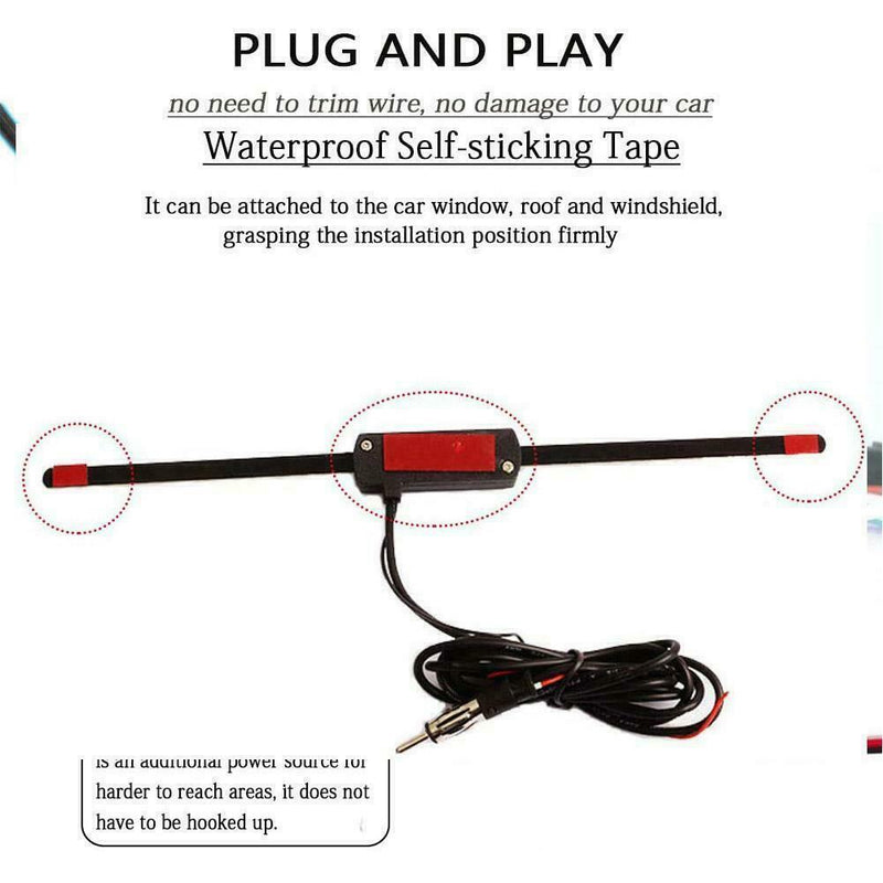 Car Electronic Radio Antenna 1 pcs Windshield Car AM Radio Antenna FM O2Q5