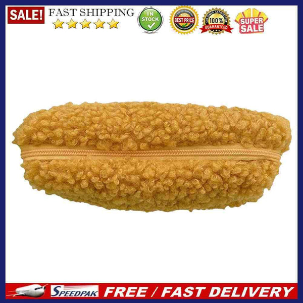 Stationery Storage Plush Pen Case Student School Pencil Cosmetic Organizer Ba