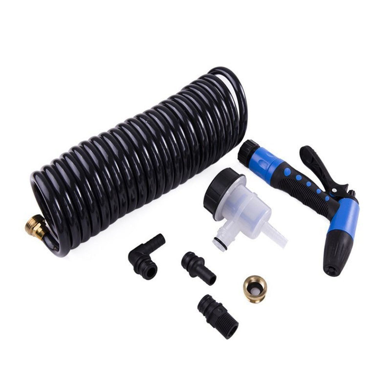 Yacht Washdown Pump  Kit Marine Flush Pump Submersible with Coiled Hose