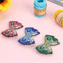 3pcs DIY Full Drill Diamond Painting Hair Clip Rhinestone Bow Hairpins Bars
