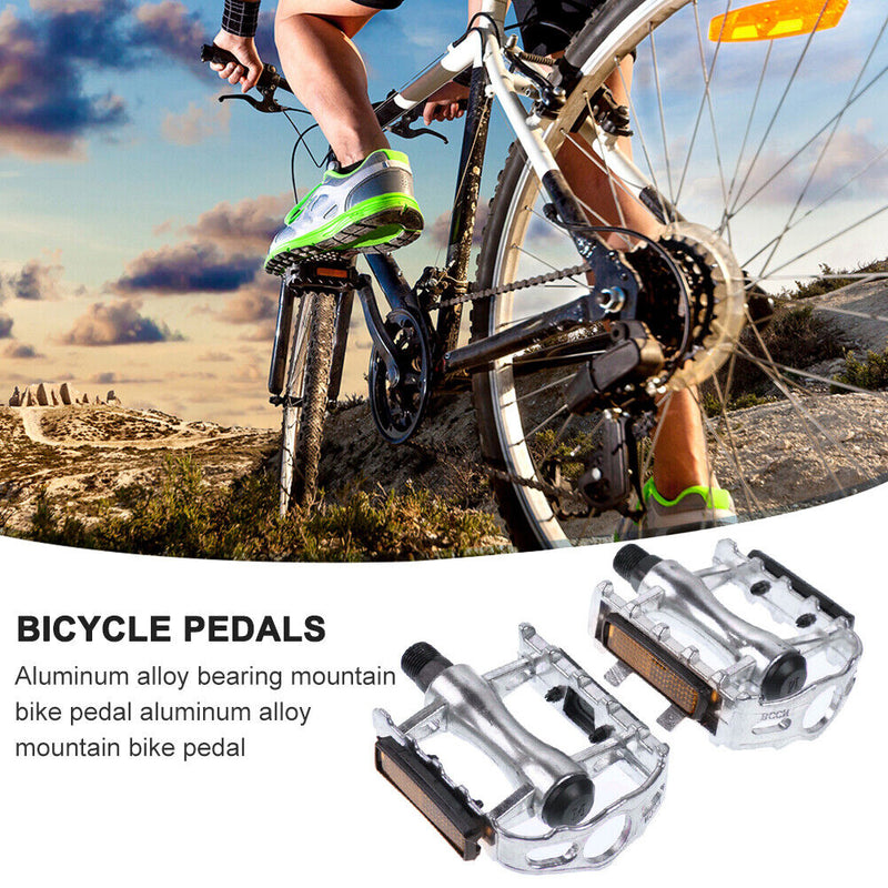 Bicycle Pedal Aluminum Alloy Lightweight Mountain MTB Cycling Bike Flat Pedals