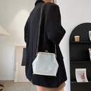 Transparent Shoulder Bags Women Clip Buckle PVC Clear Phone Pouch Crossbody Bags