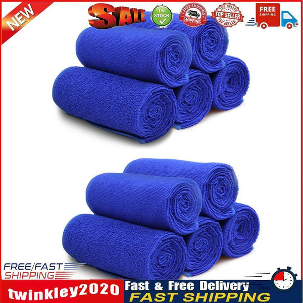 25x25cm Microfiber Car Cleaning Towel Motorcycle Washing Duster (10pcs) Newly