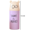 Cartoon Toothpaste Organizer Toothbrush Case Bathroom Storage Box (Purple) Newly