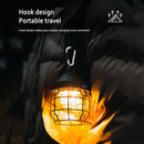 LED Camping Light USB Rechargeable Portable Outdoor Tent Lamp with Hook (A)