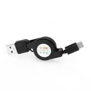 5pcs USB Type-C USB3.1 Retractable Cable Data Sync Charger Charging Cable