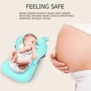 Cartoon Rabbit Soft Baby Shower Bath Pad Mat Adjustable Bath Rack (Blue) Newly