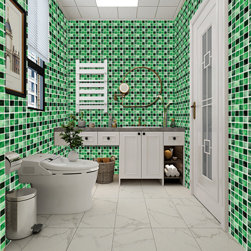 10pcs Retro Floor Tiles Wall Stickers Self-Adhesive Waterproof PVC Decals Mural