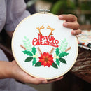 Needle Thread Cross Stitch Kit Flower Embroidery Embroidery Hoop Needle Punch