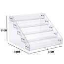 Tiered Acrylic Rack Nail Polish Display Jewelry Stand Kitchen Spice Storage Box