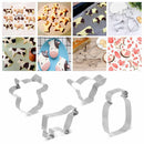 Baking Cow Cookie Cutter Set Cow Head Shaped Cookie Cutter Milk Bottle Shaped