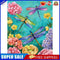 Dragonfly in Flower Oil Paint By Number DIY Handpainted on Canvas Wall Art