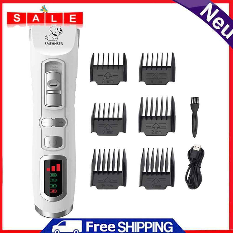 Rechargeable Dog Hair Clippers Electric Shaver Haircut Set Pet Cat Hair Trimmer