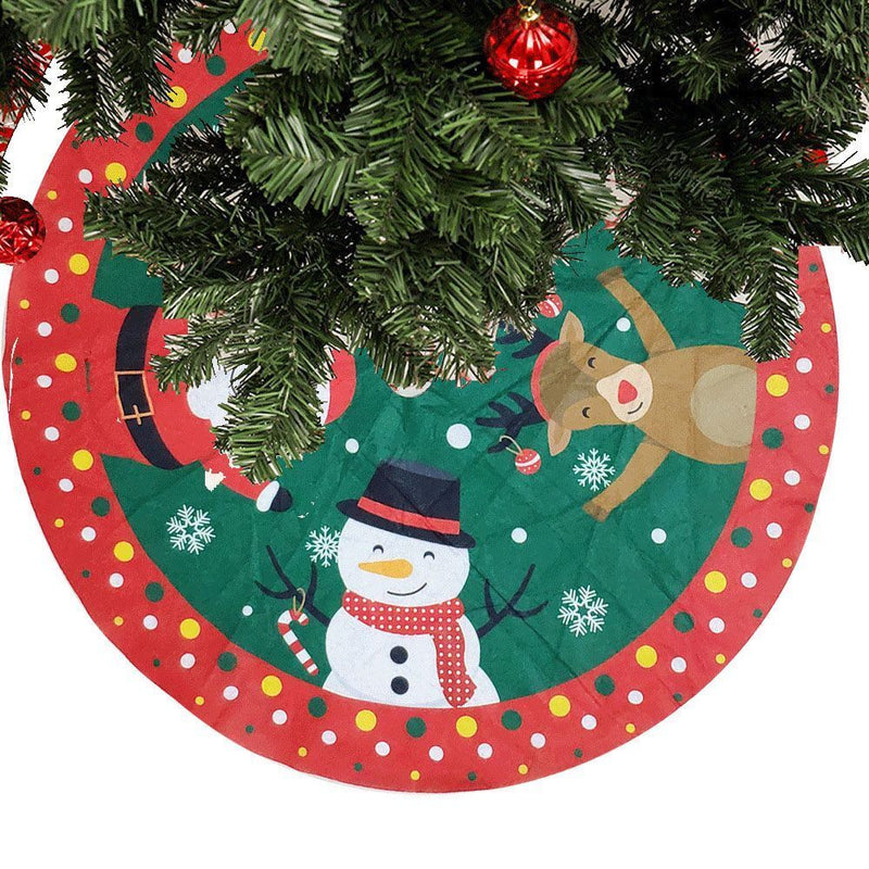 Elk Carpet Floor Mat Xmas Floor Cover Christmas Tree Skirt Outdoor Blanket