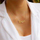 Jewelry Honey Angel Babygirl Letter Pendants Bib Necklace Princess Blessed
