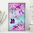 5D Full Drill Diamond Painting Flower Butterfly Cross Stitch Kits (hg345)