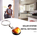 Solar System Metal Pendant Galaxy Earth Mars Glass Moon Keychain (Sun)
