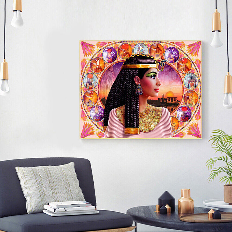Cleopatra Frameless Picture Oil Paint By Numbers Hand Painted Picture for Home
